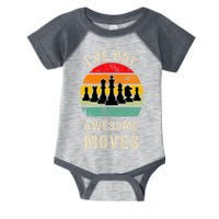 I've Got Awesome Moves Chess Player Funny Chess Player Infant Baby Jersey Bodysuit
