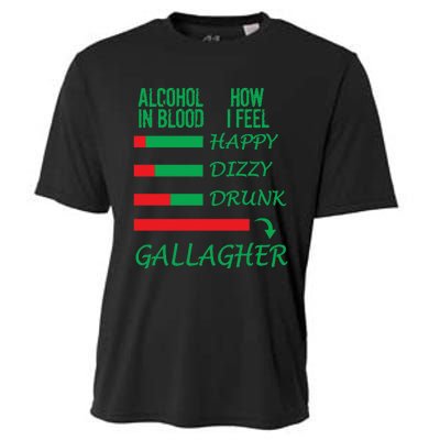 Irish Gallagher & Alcohol St Patrick Day Apparel Design Gift Long Sleeve Cooling Performance Crew T-Shirt