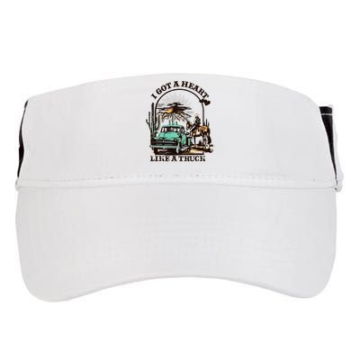 I Got A Heart Like A Truck Western Country Music Cowboy Adult Drive Performance Visor
