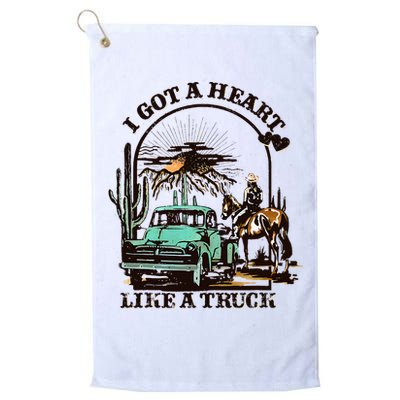 I Got A Heart Like A Truck Western Country Music Cowboy Golf Towel