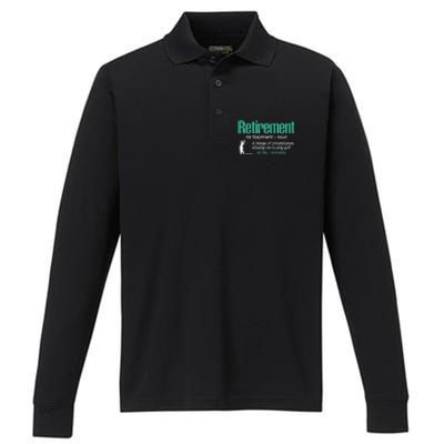 I Golf And I Know Things Xmas Funny Golf Gift For Golfers Performance Long Sleeve Polo