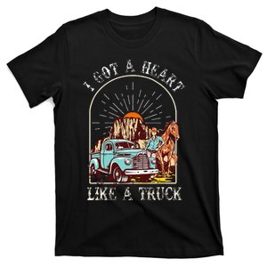 I Got A Heart Like A Truck Western Country Music Cowgirl T-Shirt