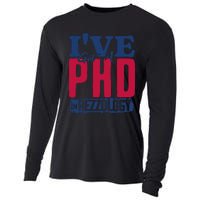 IVe Got A Phd In Rizzology Funny Rizz Quote Cooling Performance Long Sleeve Crew