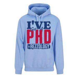 IVe Got A Phd In Rizzology Funny Rizz Quote Unisex Surf Hoodie