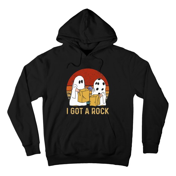 I Got A Rock Halloween Trick Or Treat Ghost Hoodie