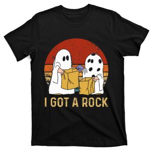 I Got A Rock Halloween Trick Or Treat Ghost T-Shirt