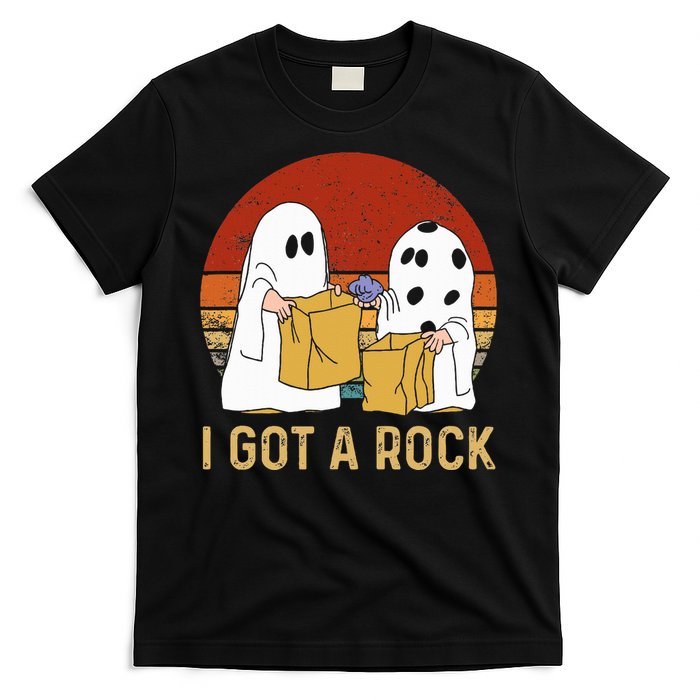 I Got A Rock Halloween Trick Or Treat Ghost T-Shirt