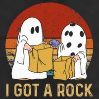 I Got A Rock Halloween Trick Or Treat Ghost 11oz C Handle Ceramic Mug