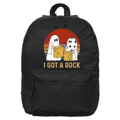 I Got A Rock Halloween Trick Or Treat Ghost 16 in Basic Backpack