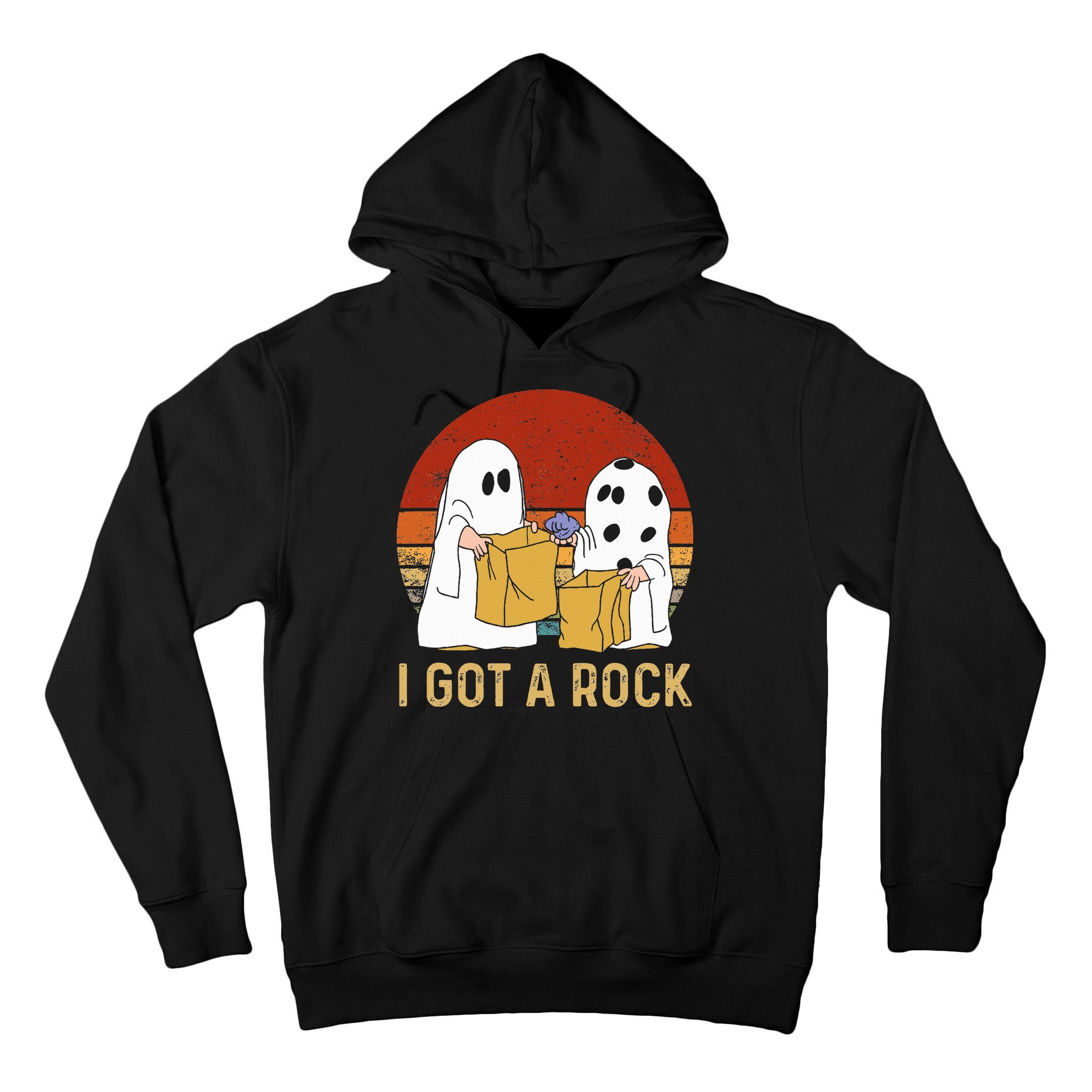 I Got A Rock Halloween Trick Or Treat Ghost Tall Hoodie