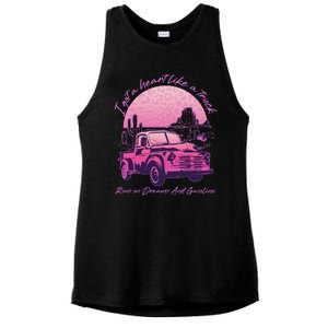 I Got A Heart Like A Truck Runs On Dreams And Gasoline Ladies PosiCharge Tri-Blend Wicking Tank