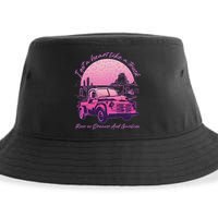 I Got A Heart Like A Truck Runs On Dreams And Gasoline Sustainable Bucket Hat