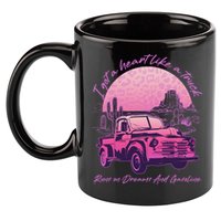 I Got A Heart Like A Truck Runs On Dreams And Gasoline 11oz C Handle Ceramic Mug