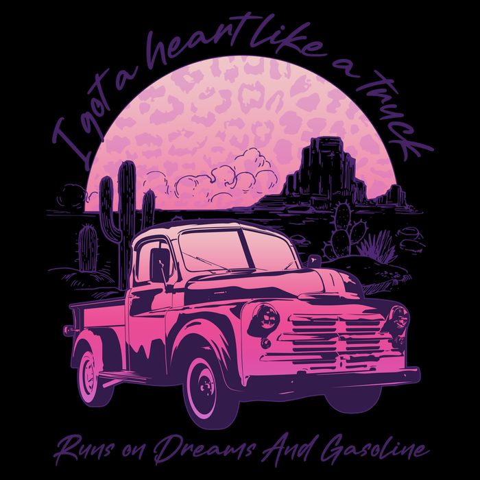 I Got A Heart Like A Truck Runs On Dreams And Gasoline 16oz Travel Tumbler