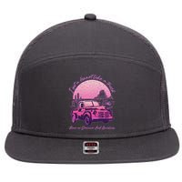 I Got A Heart Like A Truck Runs On Dreams And Gasoline 7 Panel Mesh Trucker Snapback Hat