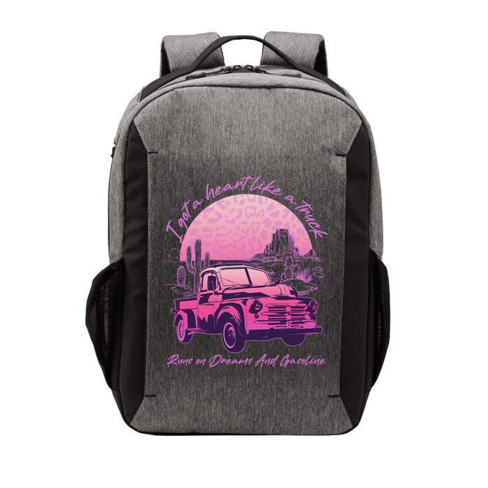 I Got A Heart Like A Truck Runs On Dreams And Gasoline Vector Backpack