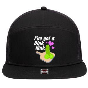 I've Got A Dink Kink Pickle Ball 7 Panel Mesh Trucker Snapback Hat