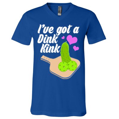 I've Got A Dink Kink Pickle Ball V-Neck T-Shirt