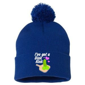 I've Got A Dink Kink Pickle Ball Pom Pom 12in Knit Beanie