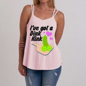 I've Got A Dink Kink Pickle Ball Women's Strappy Tank