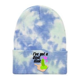 I've Got A Dink Kink Pickle Ball Tie Dye 12in Knit Beanie