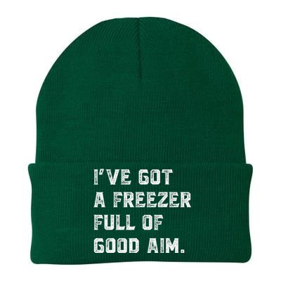 Ive Got A Freezer Full Of Good Aim Knit Cap Winter Beanie