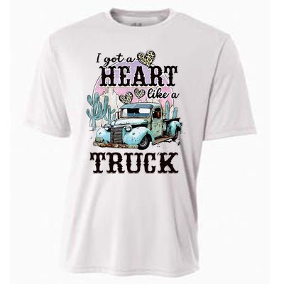 I Got A Heart Like A Truck Runs On Dreams Cooling Performance Crew T-Shirt