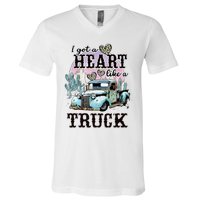 I Got A Heart Like A Truck Runs On Dreams V-Neck T-Shirt