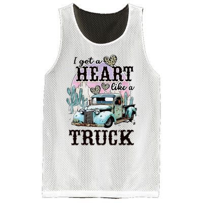 I Got A Heart Like A Truck Runs On Dreams Mesh Reversible Basketball Jersey Tank