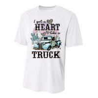 I Got A Heart Like A Truck Runs On Dreams Performance Sprint T-Shirt