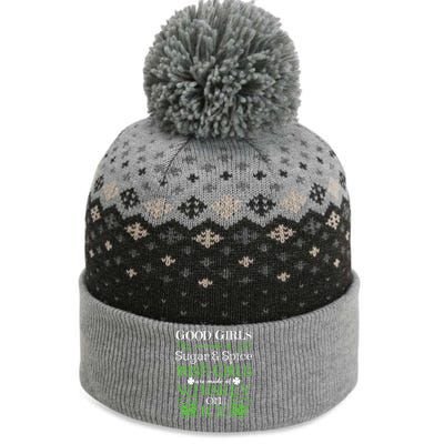 Irish Girl are Whiskey on Ice St. Patrick's Day The Baniff Cuffed Pom Beanie