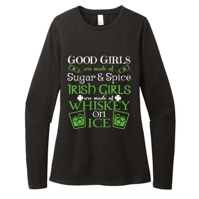 Irish Girl are Whiskey on Ice St. Patrick's Day Womens CVC Long Sleeve Shirt