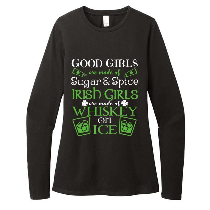 Irish Girl are Whiskey on Ice St. Patrick's Day Womens CVC Long Sleeve Shirt