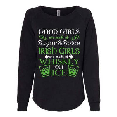 Irish Girl are Whiskey on Ice St. Patrick's Day Womens California Wash Sweatshirt