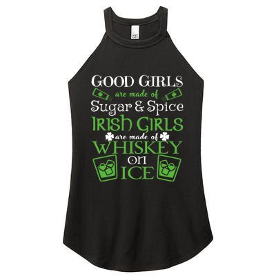 Irish Girl are Whiskey on Ice St. Patrick's Day Women's Perfect Tri Rocker Tank