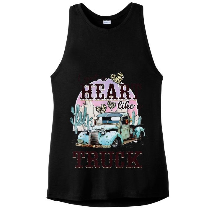 I Got A Heart Like A Truck Runs On Dreams Ladies PosiCharge Tri-Blend Wicking Tank