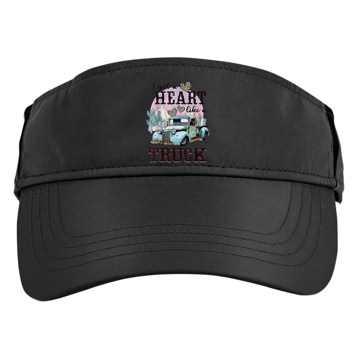 I Got A Heart Like A Truck Runs On Dreams Adult Drive Performance Visor
