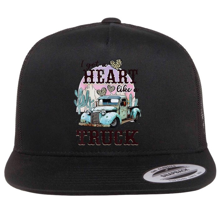 I Got A Heart Like A Truck Runs On Dreams Flatbill Hat