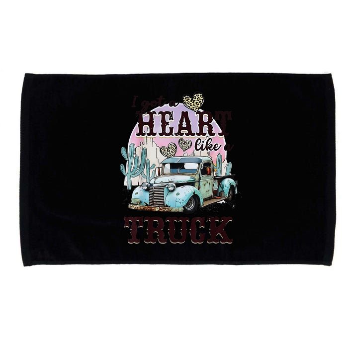 I Got A Heart Like A Truck Runs On Dreams Microfiber Hand Towel