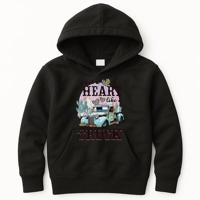 I Got A Heart Like A Truck Runs On Dreams Kids Hoodie