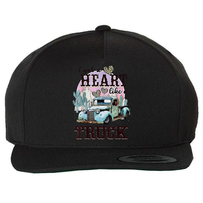 I Got A Heart Like A Truck Runs On Dreams Wool Snapback Cap
