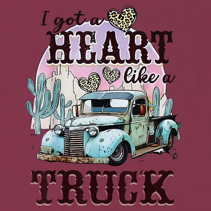 I Got A Heart Like A Truck Runs On Dreams 16oz Travel Tumbler