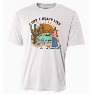 I Got A Heart Like A Truck Western Boho Sunset Girl Desert Cooling Performance Crew T-Shirt