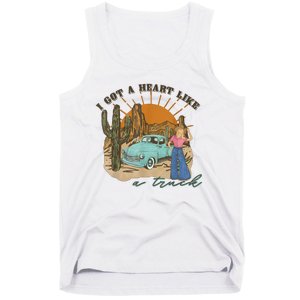 I Got A Heart Like A Truck Western Boho Sunset Girl Desert Tank Top