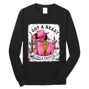 I Got A Heart Like A Truck Western Black Cowgirl African Long Sleeve Shirt