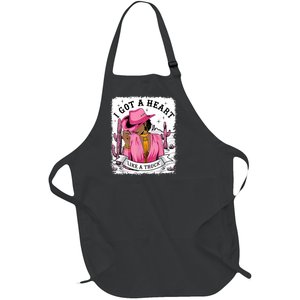 I Got A Heart Like A Truck Western Black Cowgirl African Full-Length Apron With Pockets