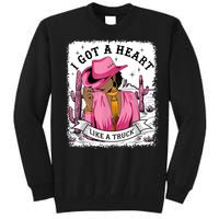 I Got A Heart Like A Truck Western Black Cowgirl African Tall Sweatshirt