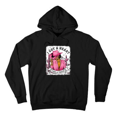 I Got A Heart Like A Truck Western Black Cowgirl African Tall Hoodie