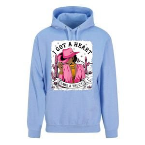 I Got A Heart Like A Truck Western Black Cowgirl African Unisex Surf Hoodie