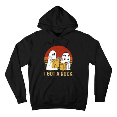 I Got A Rock Halloween Trick Or Treat Ghost Hoodie